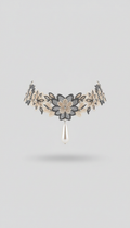Lace Choker With Satin Ribbon